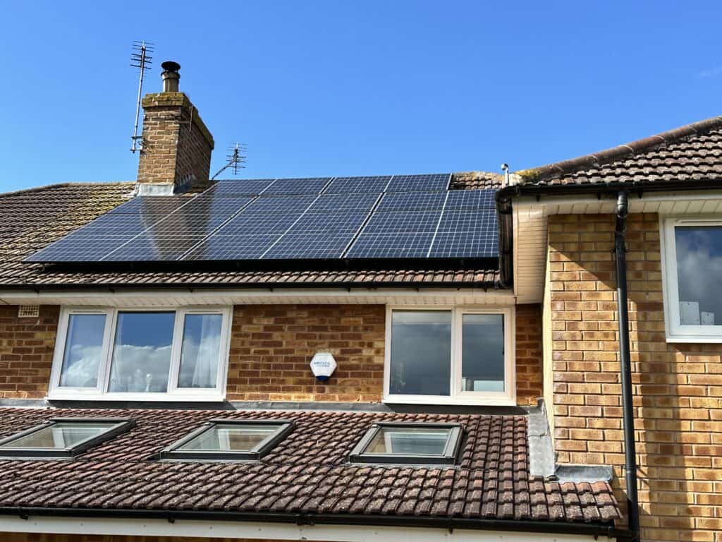 Home Solar PV installed on house