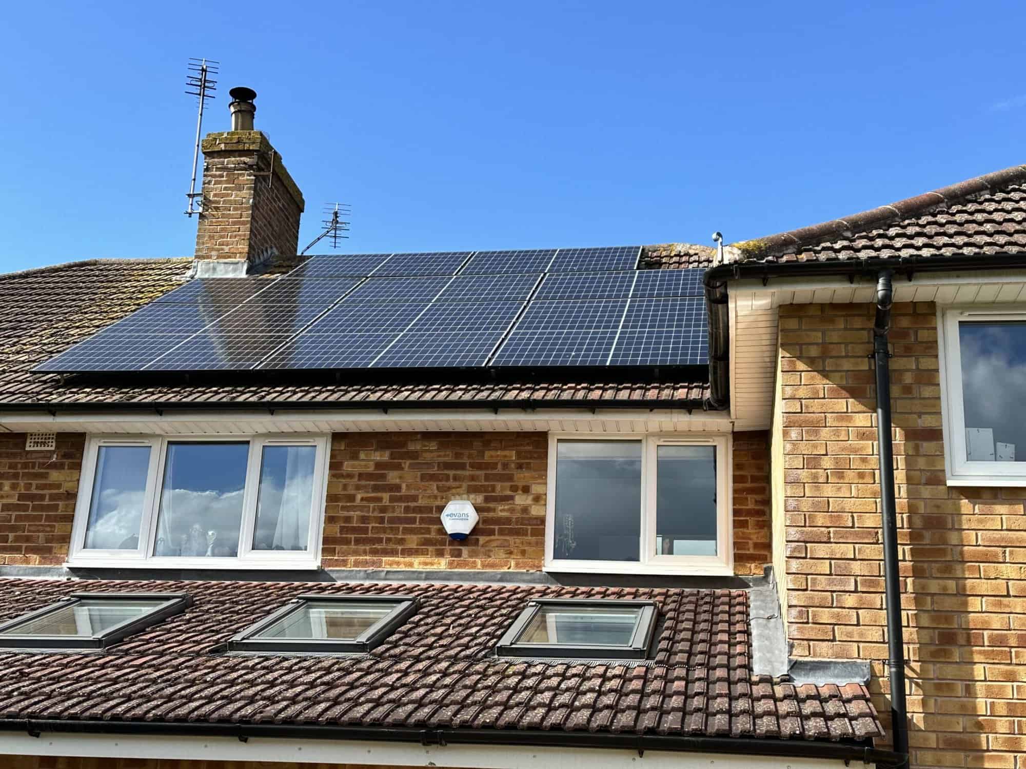 Home Solar PV installed on house