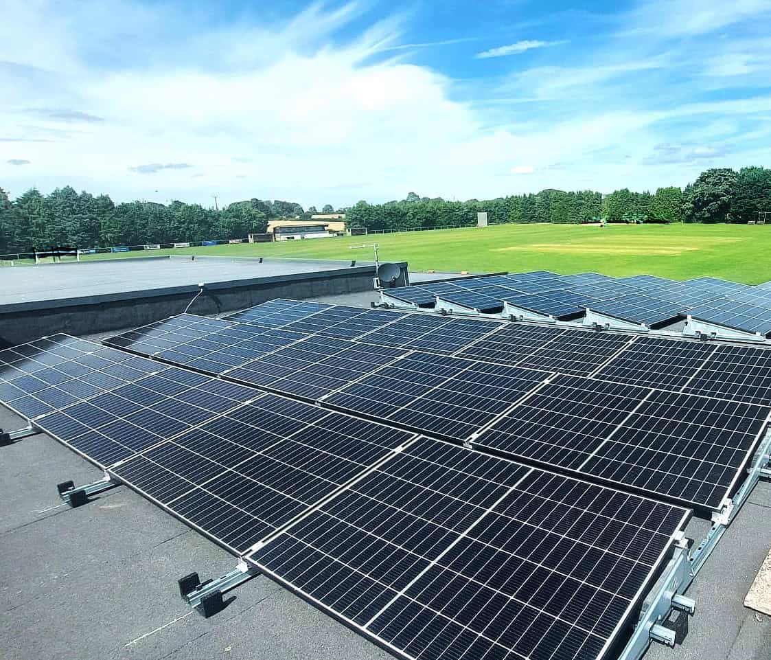 Commercial Solar Panels installations On top of Commercial Building
